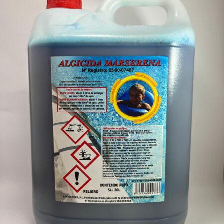 algicida Marserena 5 litros para el tratamiento del agua de piscinas
