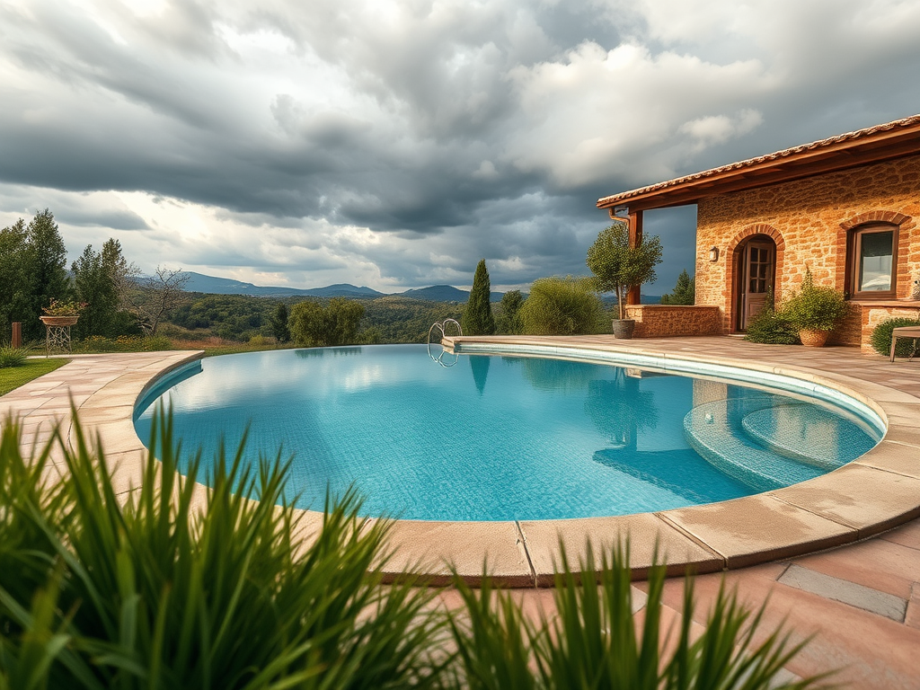 piscina tormenta